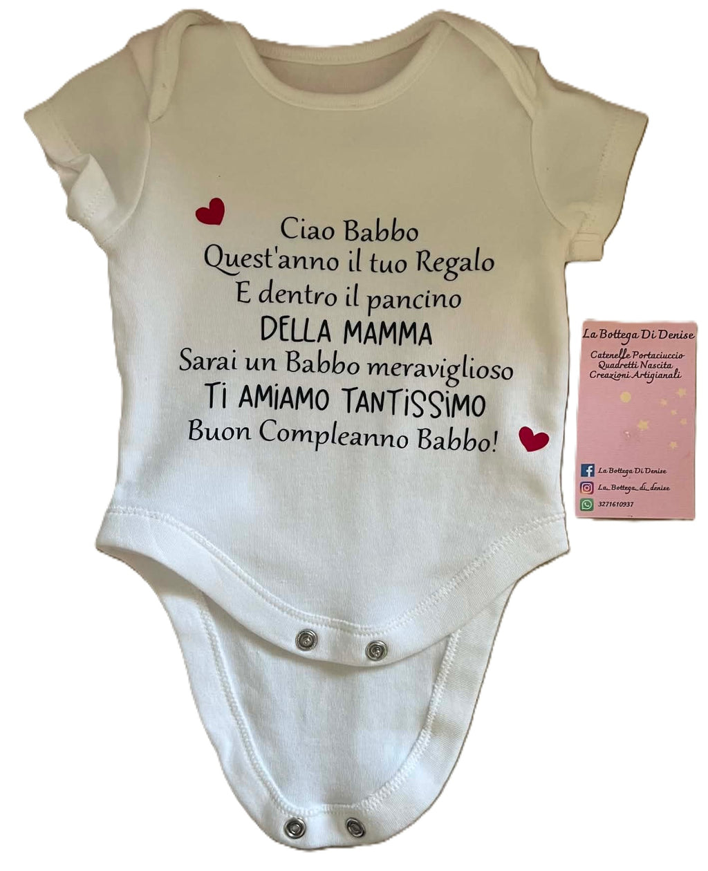 Body Neonato Personalizzato - Annuncio Gravidanza