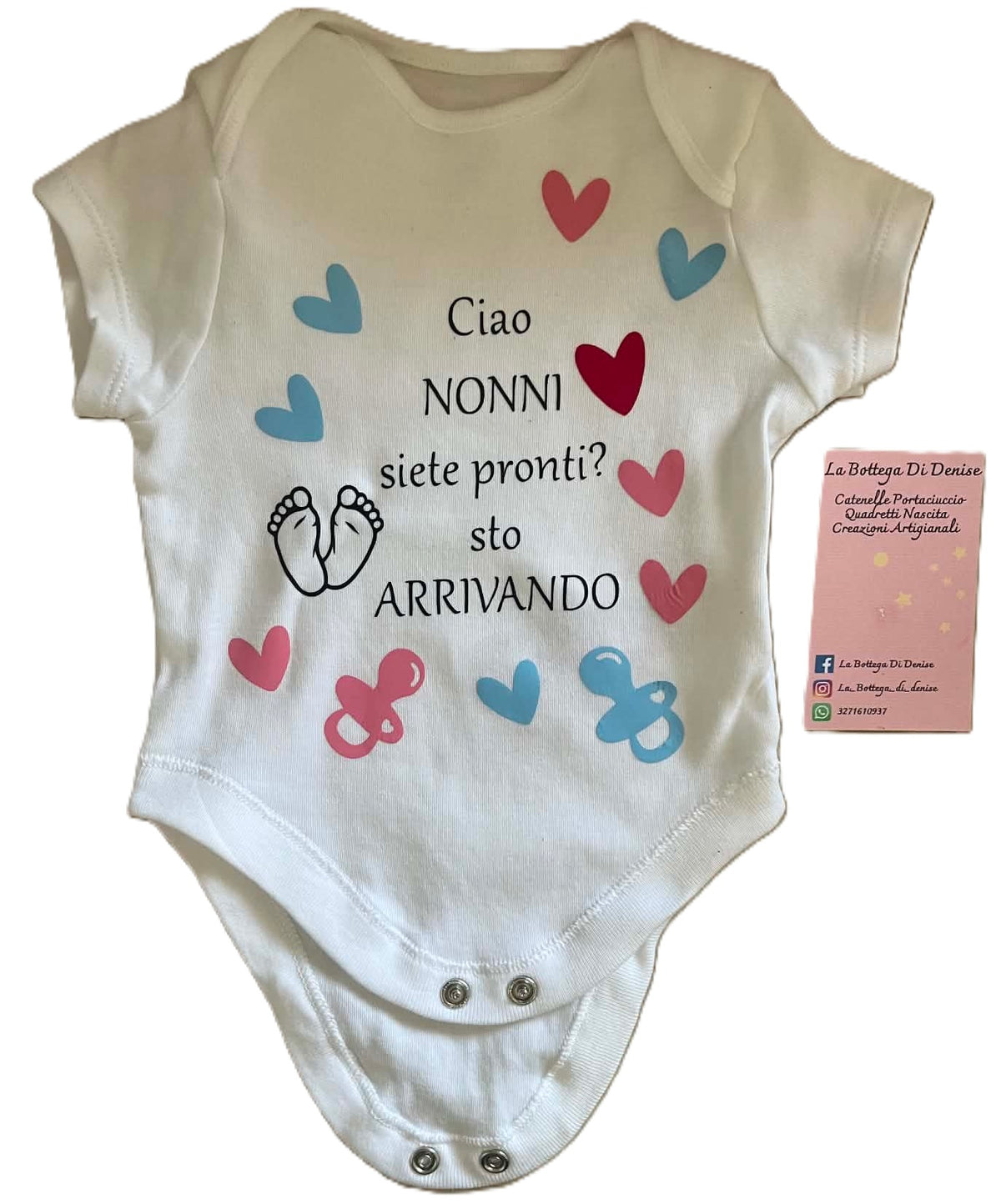 Body Neonato Personalizzato - Annuncio Gravidanza