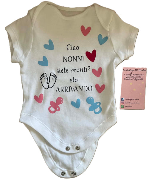 Body Neonato Personalizzato - Annuncio Gravidanza