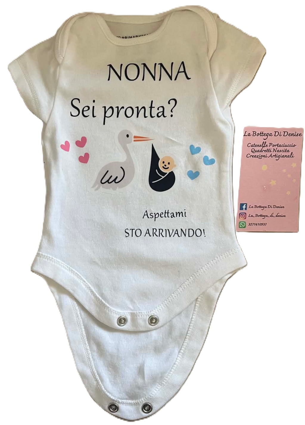 Body Neonato Personalizzato - Annuncio Gravidanza