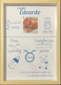 Quadretto Nascita Personalizzato A4 • Stampa Dati Nascita • Poster Cameretta • Regalo Nascita Bambino/Bambina • Stampa Personalizzata