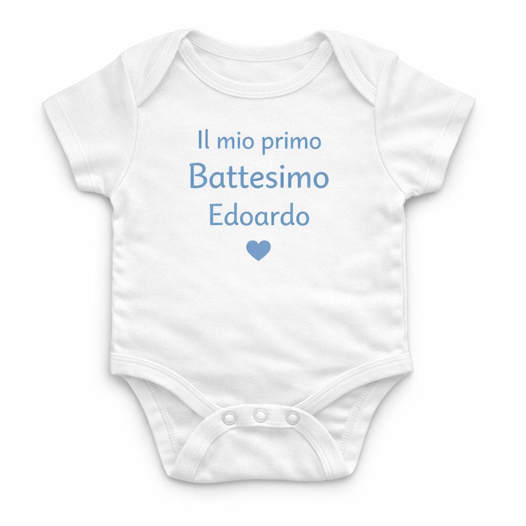 Body neonato personalizzato con grafica • Nome bambino • Regalo nascita • Body Made in Italy