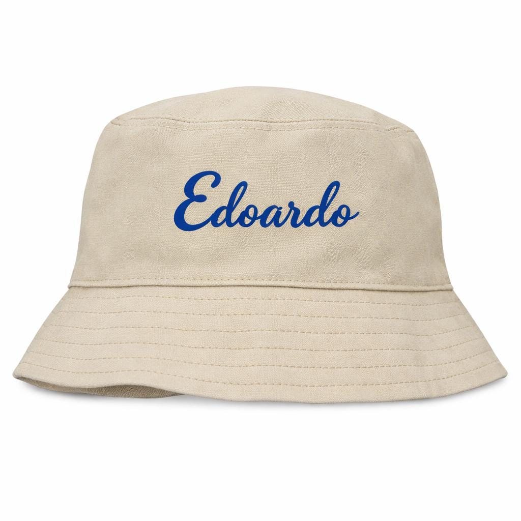Bucket Hat Personalizzato con scritta, Cappello pescatore Unisex