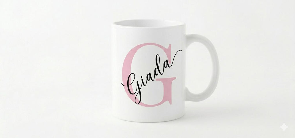 Tazza Personalizzata con Iniziale e Nome