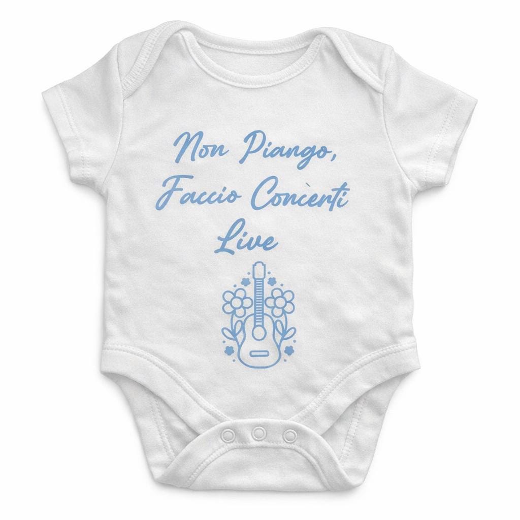 Body neonato personalizzato con grafica • Nome bambino • Regalo nascita • Body Made in Italy