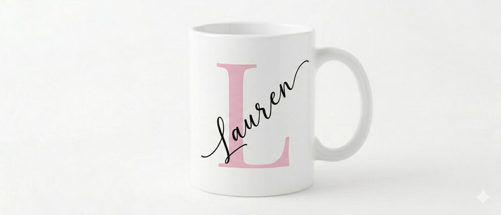 Tazza Personalizzata con Iniziale e Nome