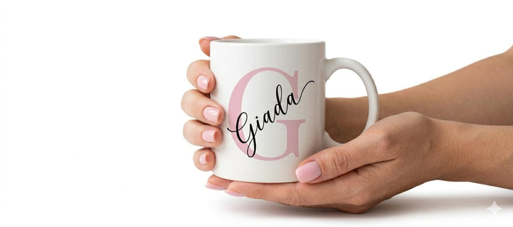 Tazza Personalizzata con Iniziale e Nome