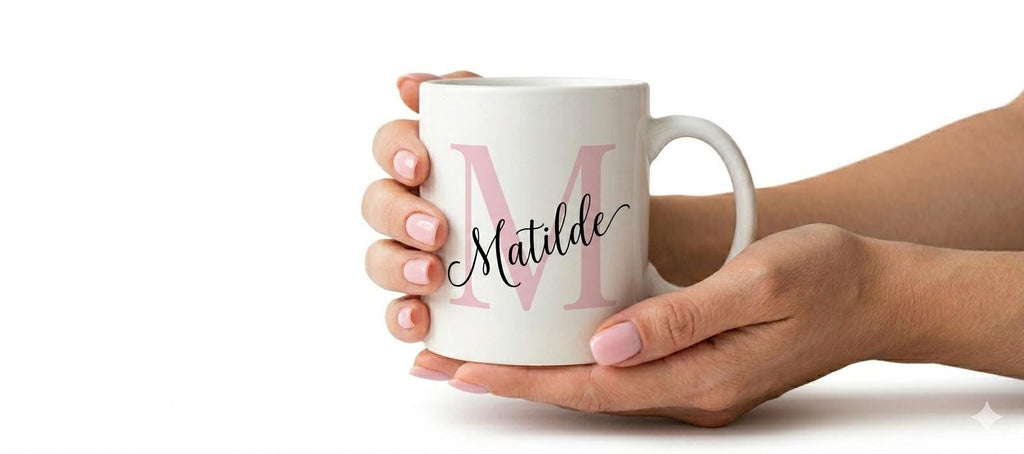 Tazza Personalizzata con Iniziale e Nome