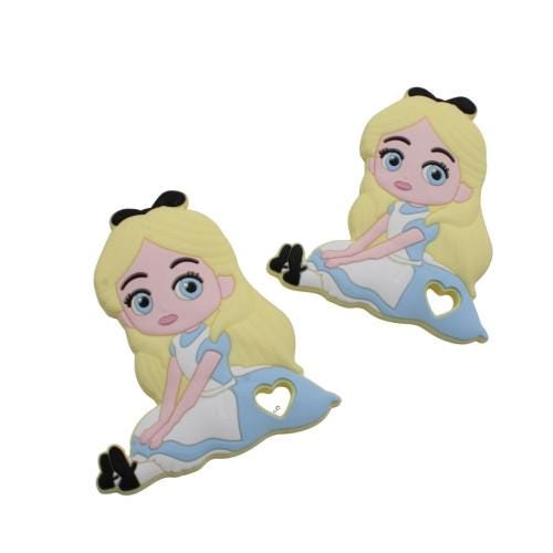 Catenella Portaciuccio “Alice” Personalizzata – Silicone Atossico – Idea Regalo Nascita – Handmade