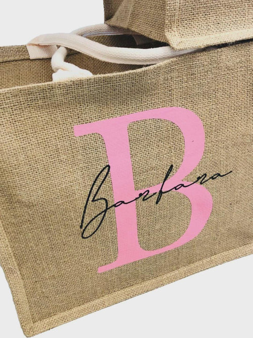 Borsa Mare con nome e iniziale personalizzata