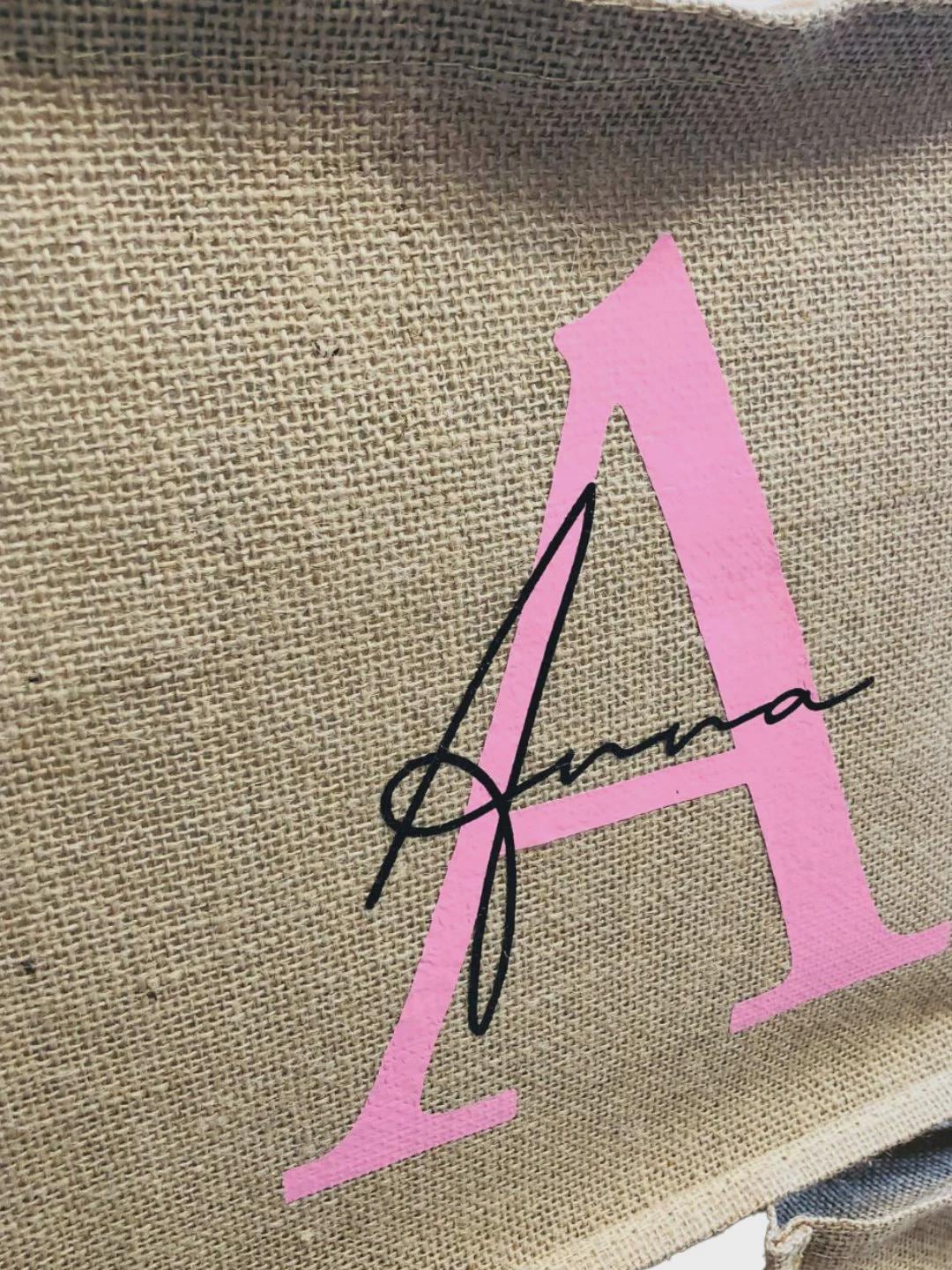 Borsa Mare con nome e iniziale personalizzata
